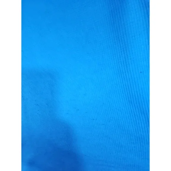 Y2K Nike Dri Fit Golf Polo Shirt Waffle Knit Blue/White Mens Large - Picture 8 of 14